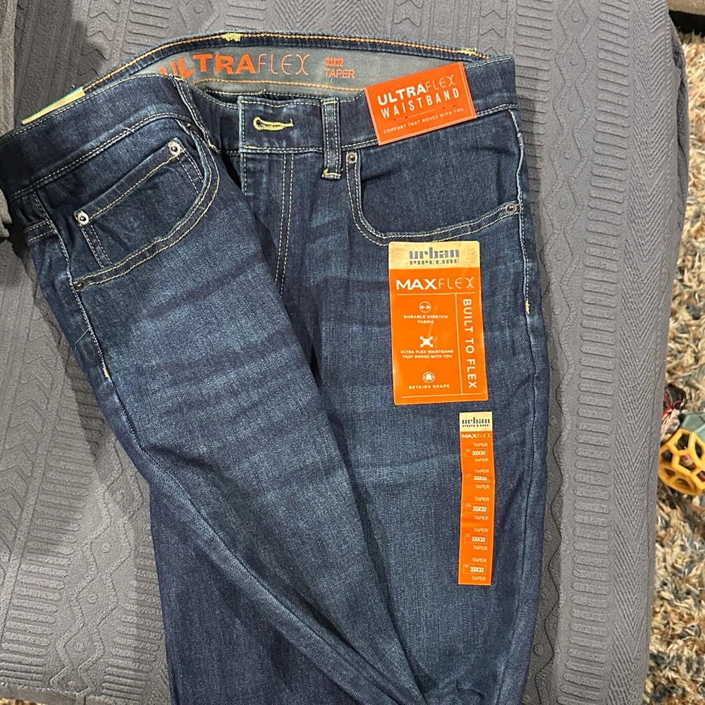 Urban Pipeline Dark Blue Relaxed Jeans